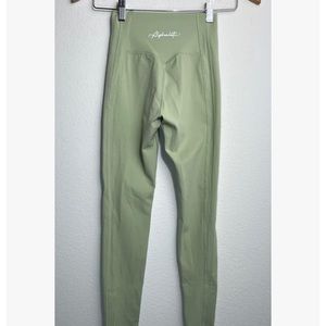 Alphalete Womens Size XS Leggings High Waisted GREEN full length